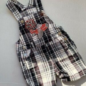 Plaid Kids Overalls